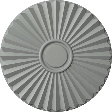 Ekena Millwork Shakuras Ceiling Medallion (For Canopies up to 5"), 19 3/4"OD x 1 3/8"P, Primed White CM20SH